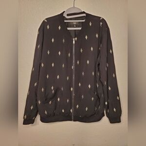 Mossimo Supply Co. Black Jacket with Gold Accents